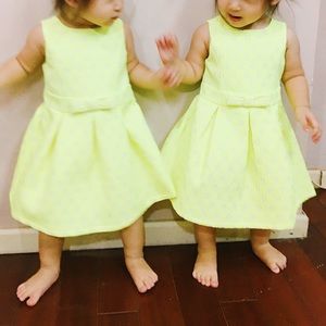 Cat & Jack toddler girl neon yellow dress